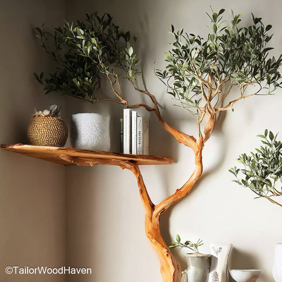 Christmas Tree Shaped Corner Shelf Festive Tree Inspired Corner Bookshelf Perfect for Holiday Decor and Winter Themes