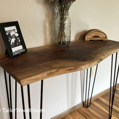DIY Live Edge Console Table: Step by Step Guide
