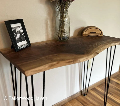 DIY Live Edge Console Table: Step by Step Guide