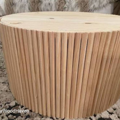 DIY Wood Drum Coffee Table: Step-by-Step Guide to Building a Stylish Table