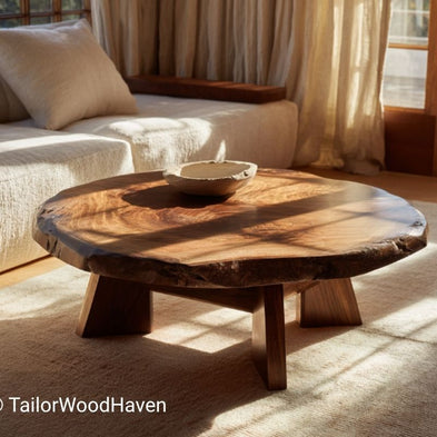 Round vs Rectangular Live Edge Coffee Table: Which to Choose?