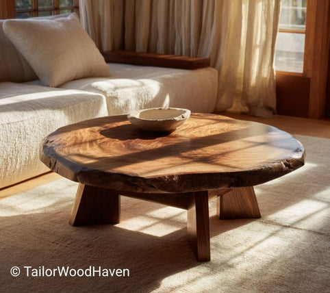 Round vs Rectangular Live Edge Coffee Table: Which to Choose?