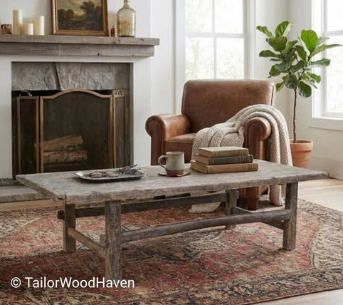 Distressed Coffee Table: A Rustic Touch for Your Living Room