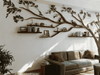 mordern wood bookshelf