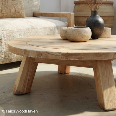 Stylish and Simple Round Coffee Table Decor Ideas to Transform Your Living Room