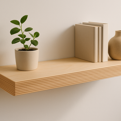 High-End Look, Low Budget: How to Make Floating Shelves with Plywood