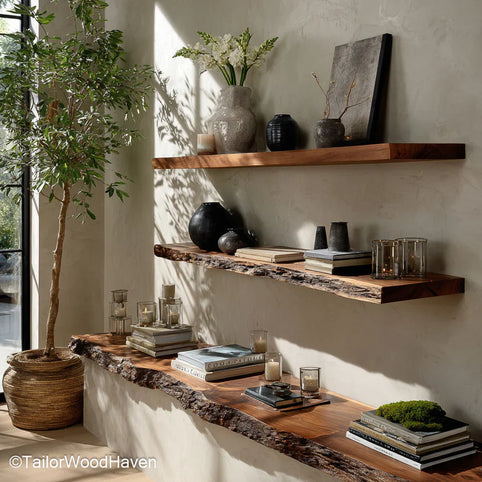 How to Make Live Edge Floating Shelves: A Complete Guide