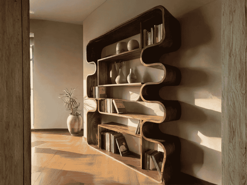 How to Turn a Hallway Into a Home Library With a Bookshelf?