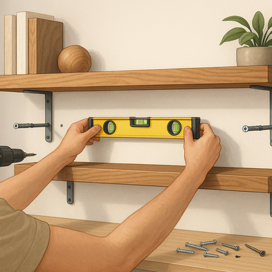 Secure and Stylish: The Right Way on How to Install Heavy Floating Shelves