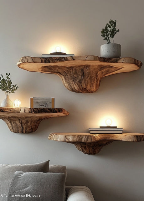 Wood Floating Shelves
