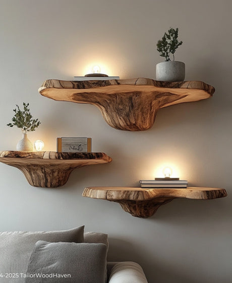 Wood Floating Shelves