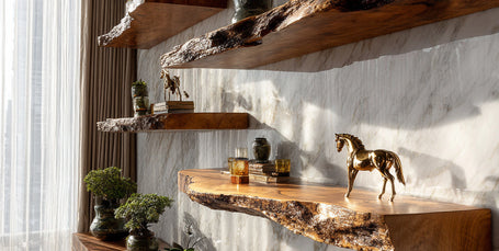 Rustic Floating Shelves