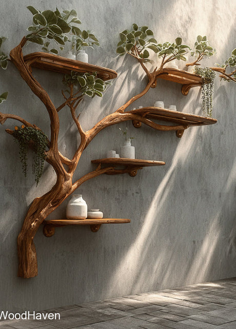 Tree Branch Bookshelf