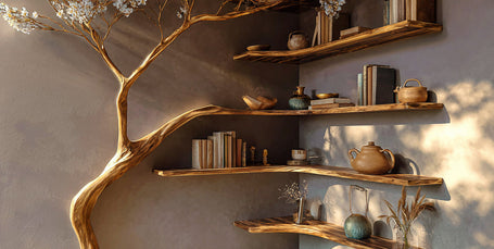 Corner Tree Bookshelf