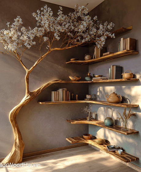 Corner Tree Bookshelf