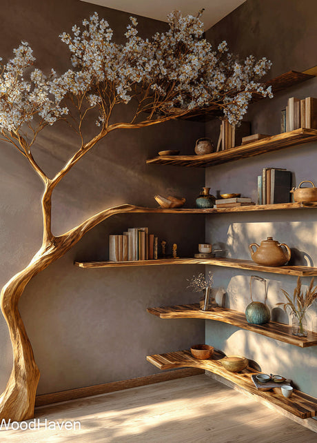 Corner Tree Bookshelf