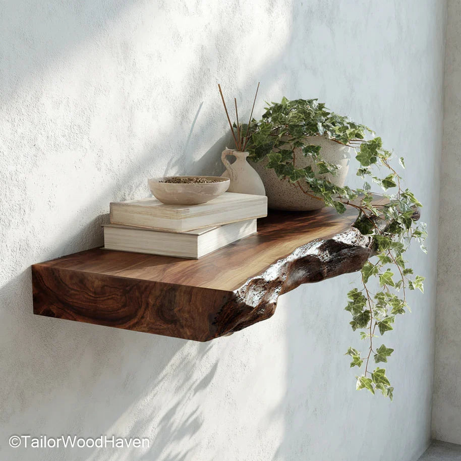 All Wood Floating Shelves