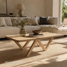Light Wood Coffee Table – Natural Living Room Table