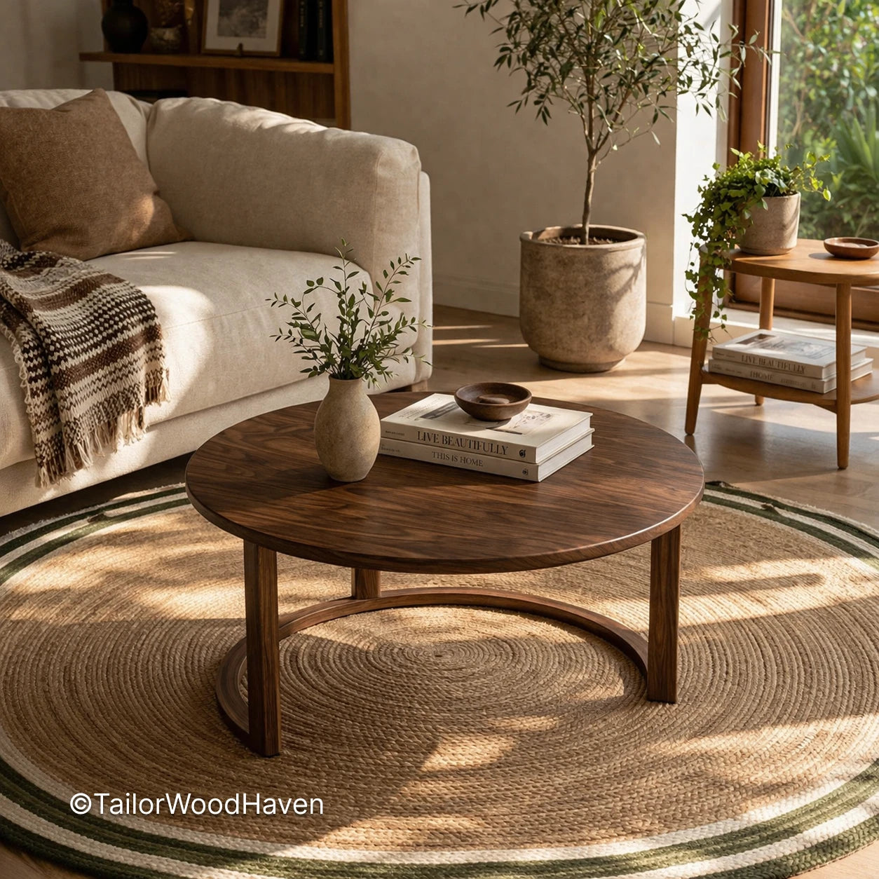 Little Round Coffee Table – Compact Living Room Table