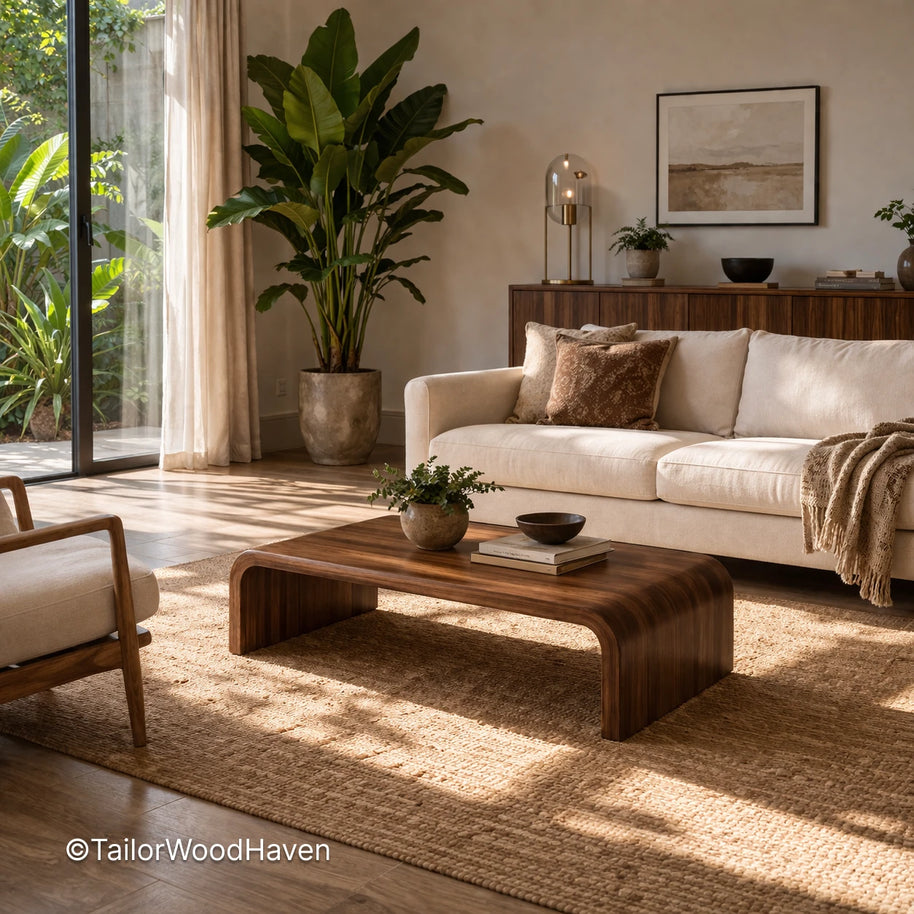 Rectangle Coffee Table with Rounded Corners – Soft Edge Table