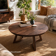 Circle Coffee Table – Simple Round Living Room Table