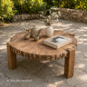 Large Round Outdoor Coffee Table – Spacious Patio Table