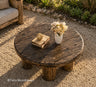 Rustic Outdoor Coffee Table – Natural Patio Table