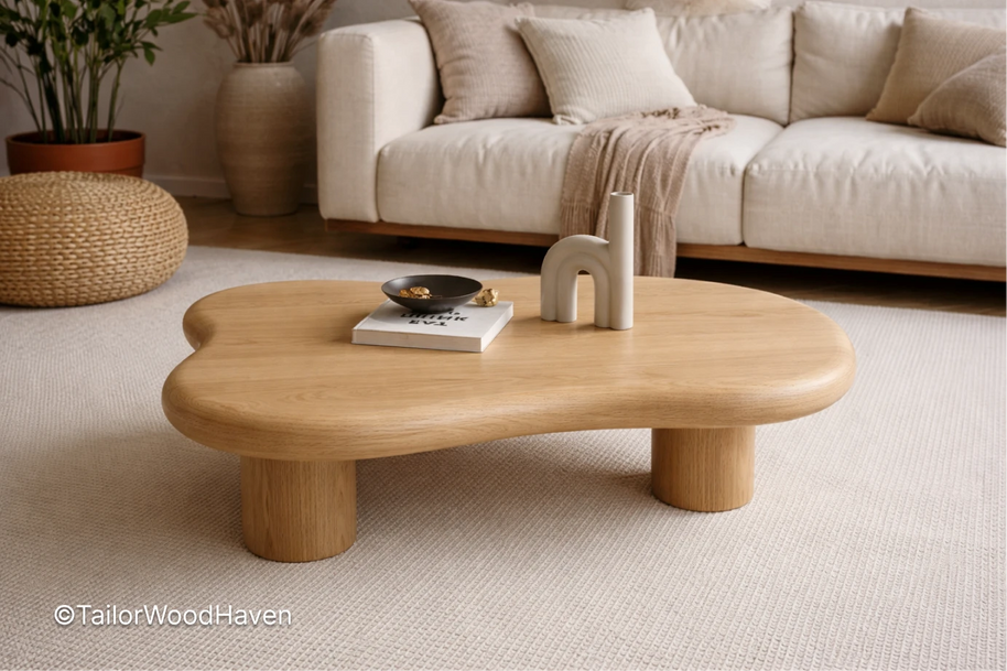 Small Oval Coffee Table – Compact Living Room Table