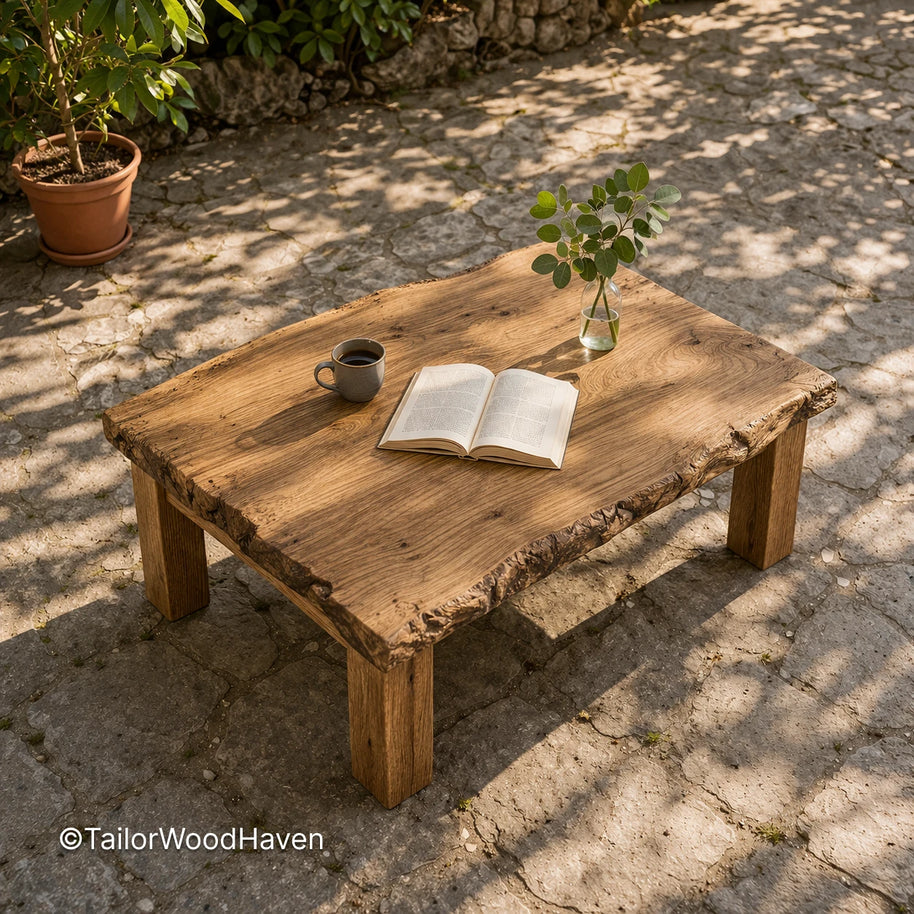 Oversized square outdoor coffee table with durable build for open patio spaces