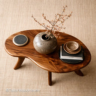 Mid Century Modern Oval Coffee Table – Clean Design Table