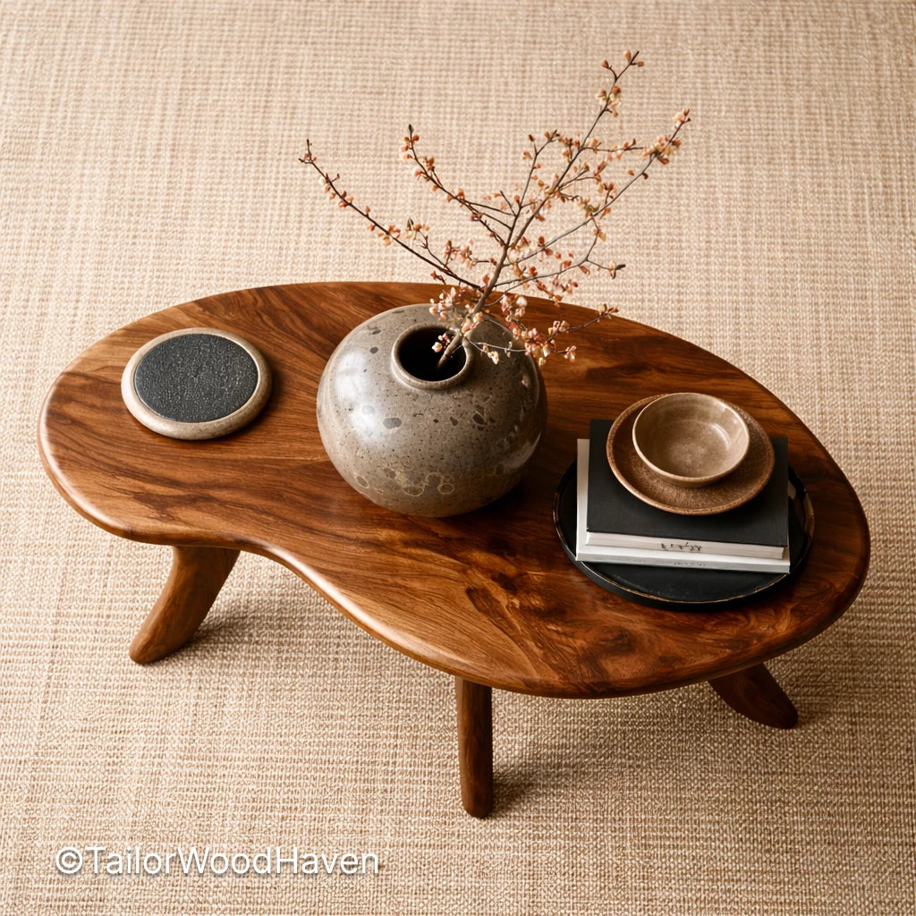 Mid Century Modern Oval Coffee Table – Clean Design Table