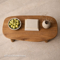 Oak Oval Coffee Table – Solid Oak Living Table