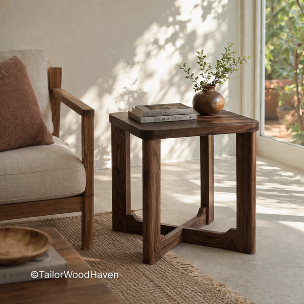 Modern square coffee table with clean edges and minimalist design