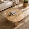 Round Oak Coffee Table – Solid Oak Living Room Table