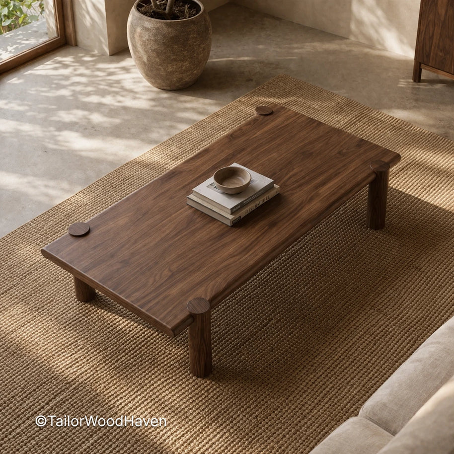 Mid Century Wood Coffee Table – Classic Living Table