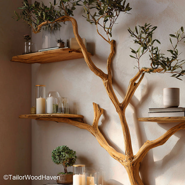Small Tree Bookshelf Compact Tree Shaped Bookshelf Ideal for Apartments, Kids’ Rooms, or Tight Spaces