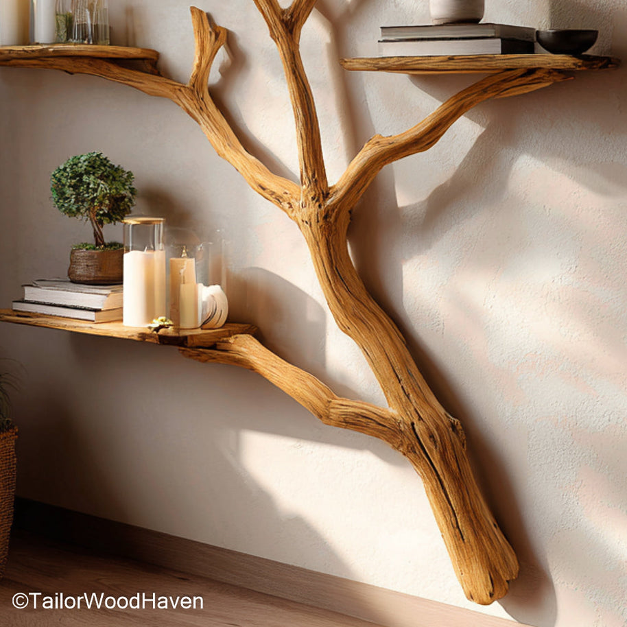 Small Tree Bookshelf Compact Tree Shaped Bookshelf Ideal for Apartments, Kids’ Rooms, or Tight Spaces