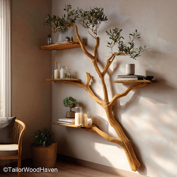 Small Tree Bookshelf Compact Tree Shaped Bookshelf Ideal for Apartments, Kids’ Rooms, or Tight Spaces
