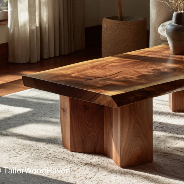Modern Live Edge Coffee Table