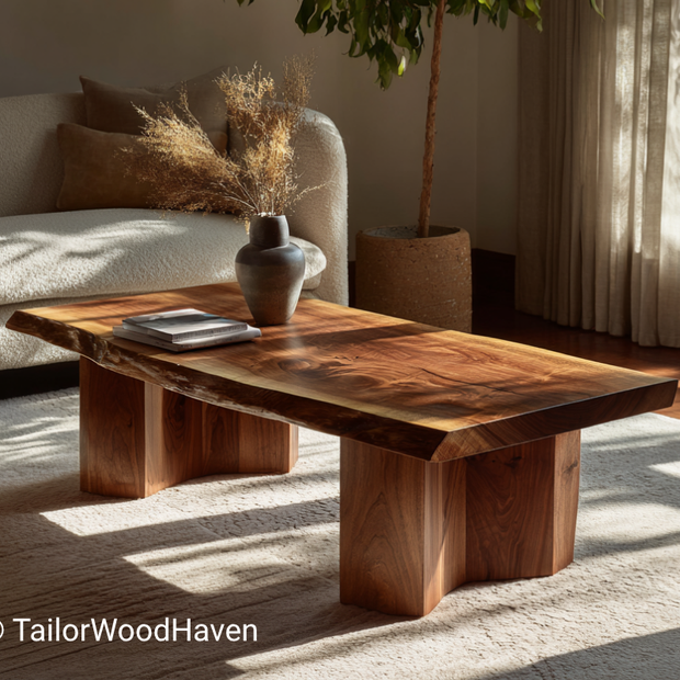 Modern Live Edge Coffee Table