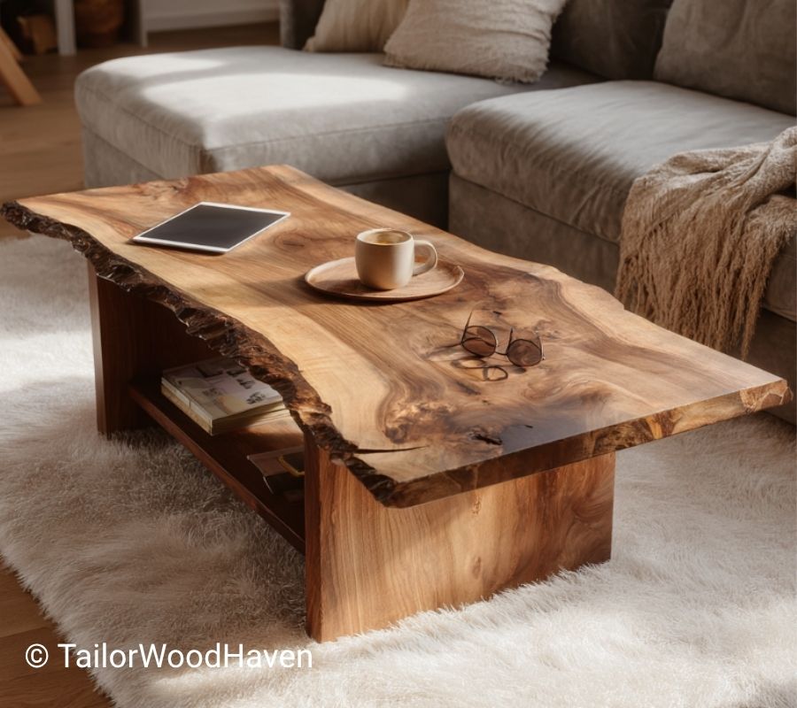 Rustic Coffee Table with Storage