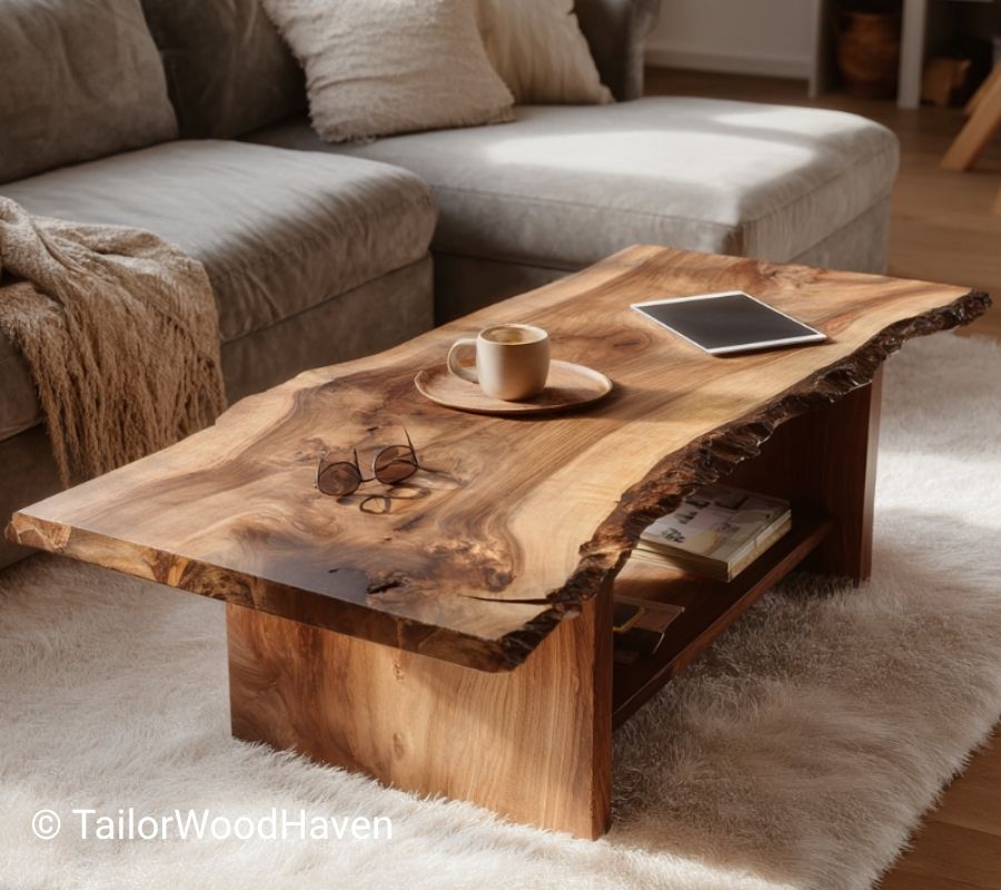 Rustic Coffee Table with Storage