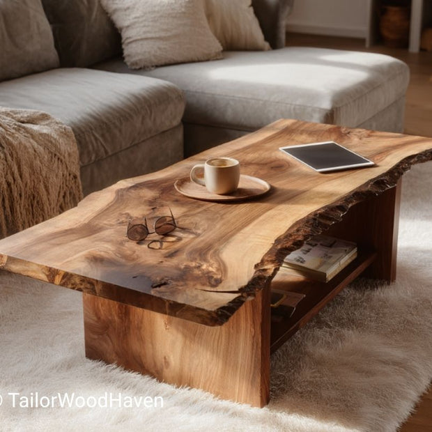 Rustic Coffee Table with Storage