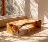 Rustic Live Edge Waterfall Coffee Table