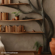 Beech Wood Bookcase Natural Beech Wood Bookcase in Tree Inspired Design for Modern and Eco Conscious Interiors