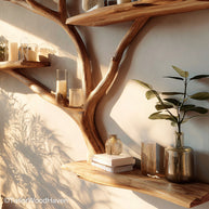Free Standing Tree Bookshelf Freestanding Tree Form Wooden Bookcase for Rustic Interiors or Creative Reading Corners