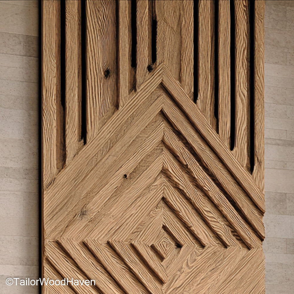 Wood Carved Wall Hanging Rustic Carved Wood Panel for Wall Display, Ideal for Adding Warmth and Texture to Your Home Space