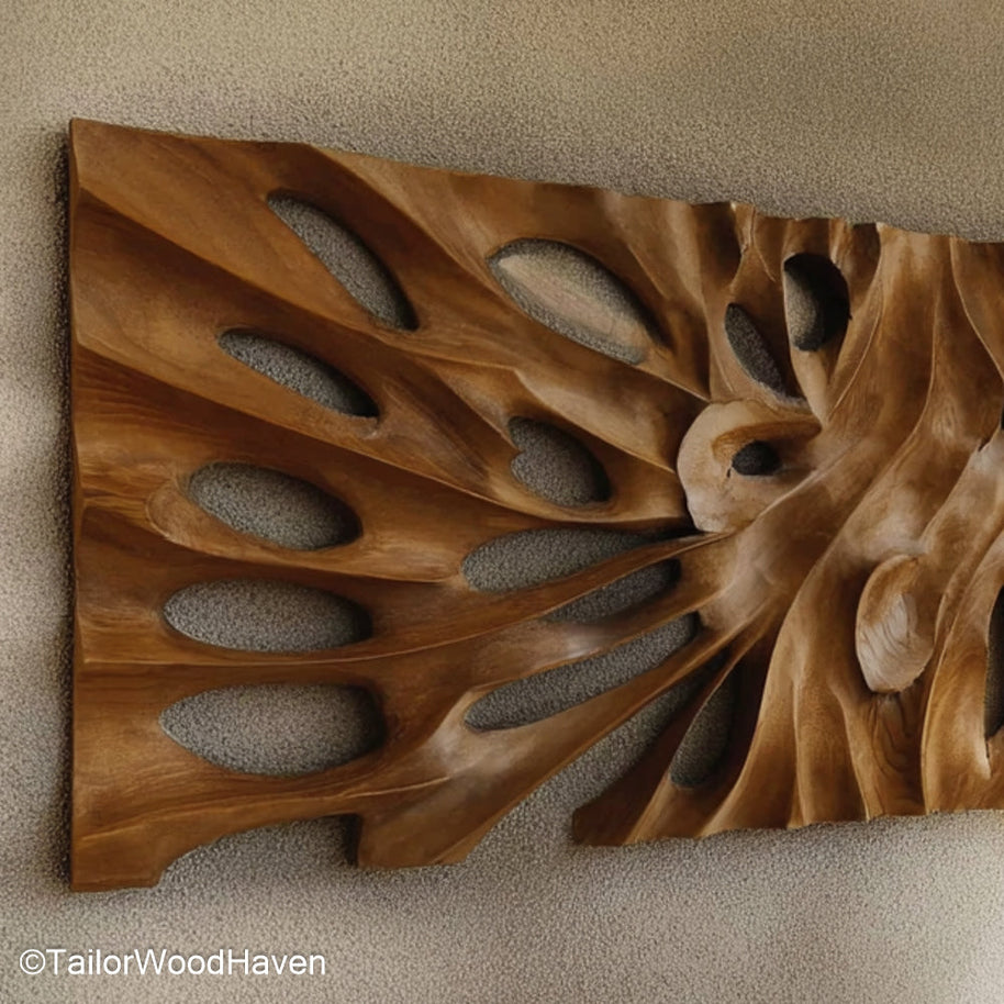 Woodworking Wall Art Unique Wall Sculpture Crafted from Wood Using Traditional Woodworking Techniques