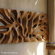 Wood Wall Pieces Hand Carved Decorative Wood Wall Pieces for Rustic and Artisan Inspired Room Decor