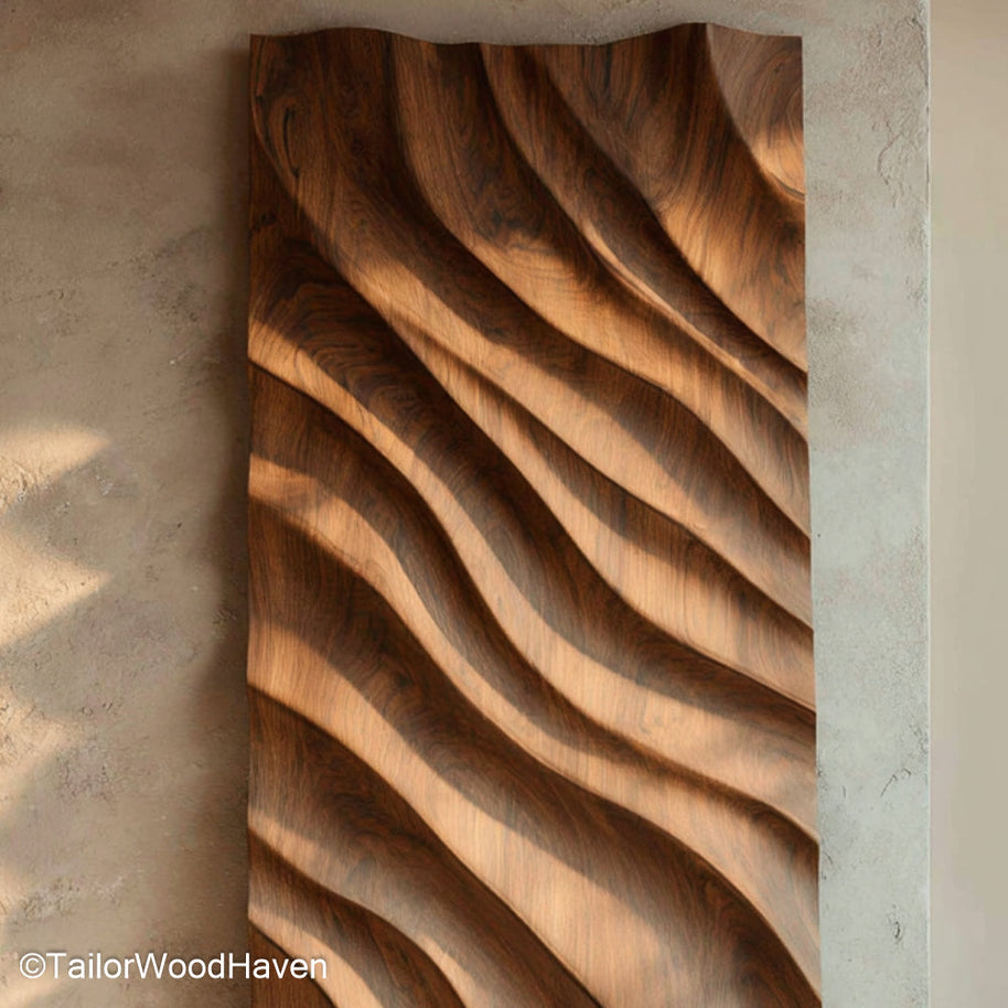 Wall Art from Wood Natural Wall Art Piece Handcrafted from Solid Wood for Rustic and Textured Decor Themes